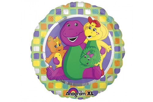 18 Inch Anagram Barney Balloon